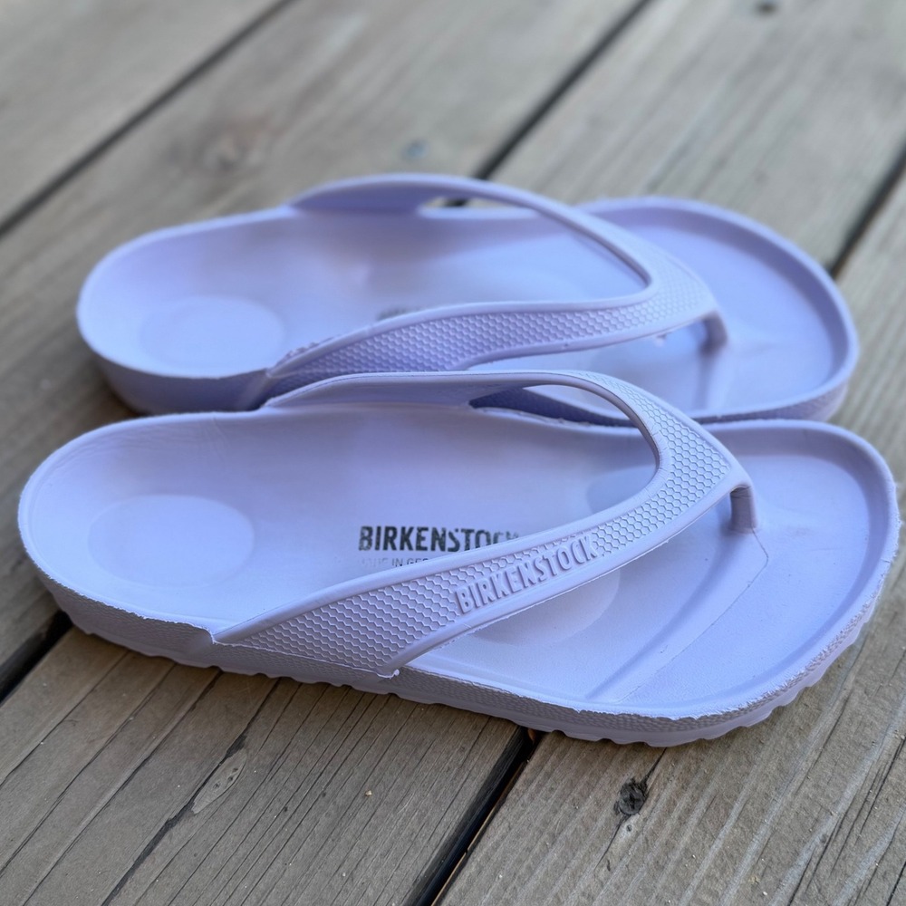 Birkenstock Honolulu EVA Sandals Purple Lilac Thong Flip Flops Size 38 US 7-7.5